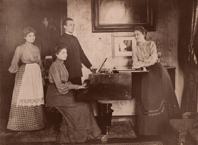 Zpívání o adventu, kolem roku 1907