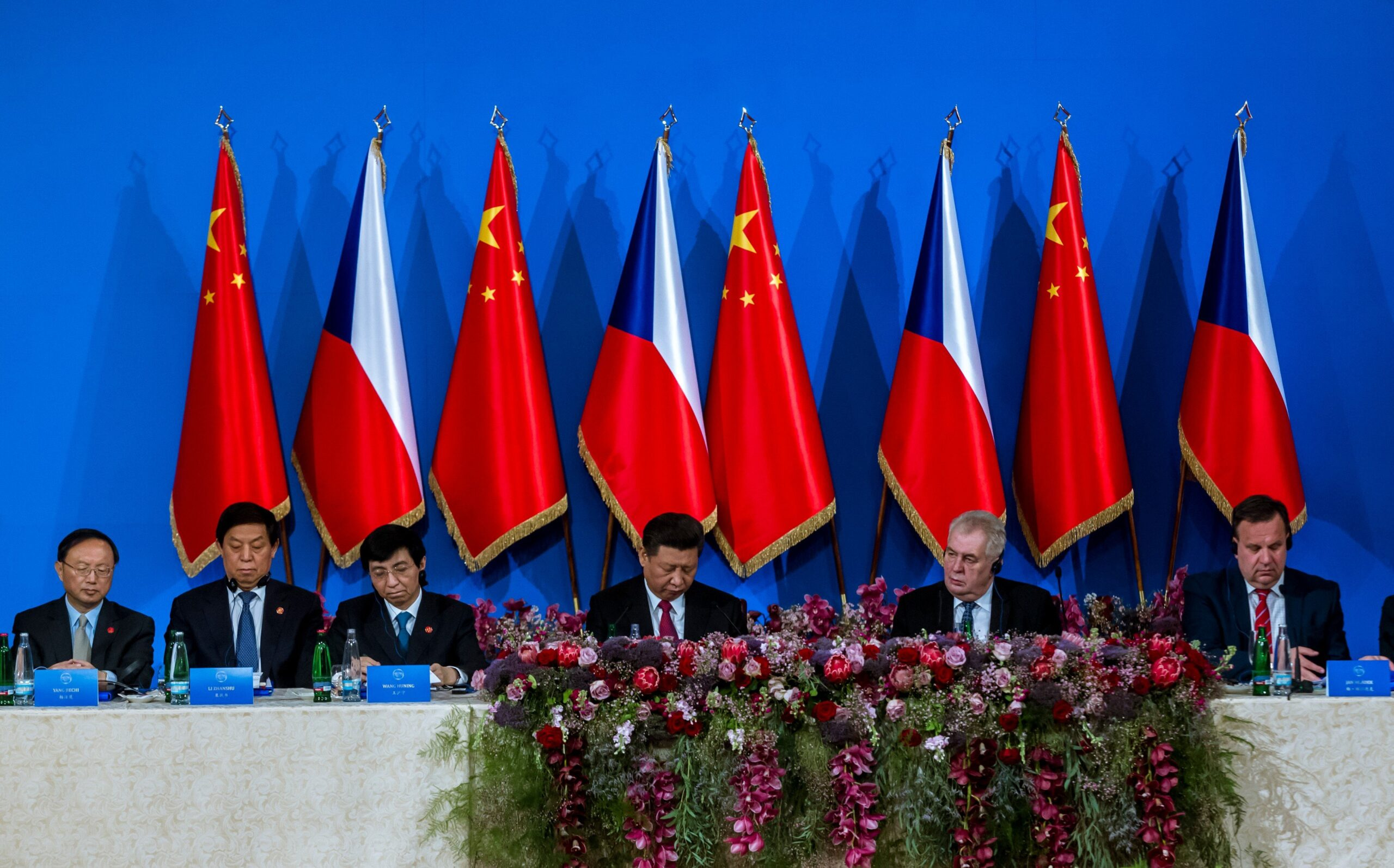Návštěva čínského prezidenta v Praze, březen 2016.