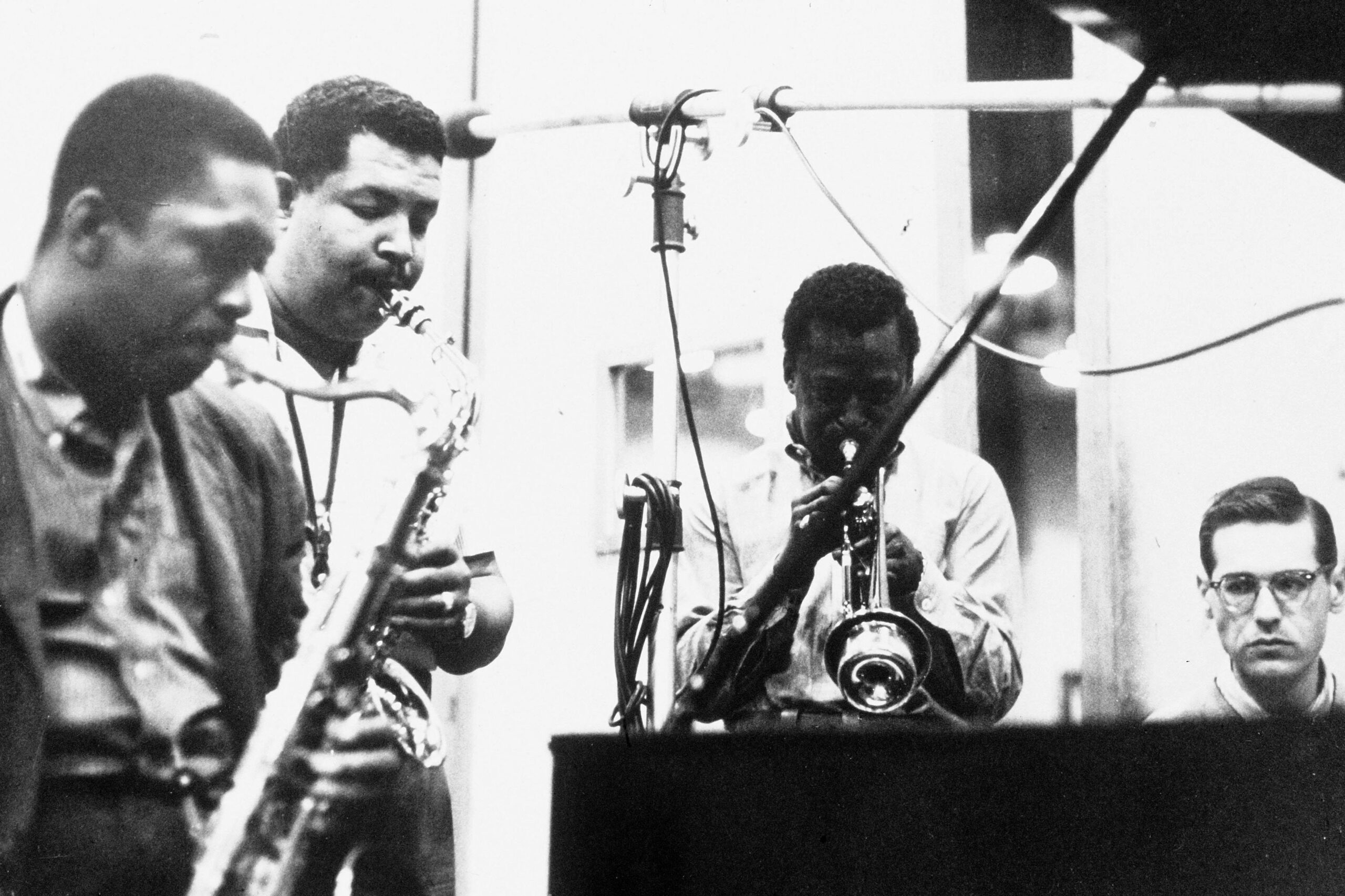 John Coltrane, Cannoball Adderley, Miles Davis a Bill Evans, rok 1958.