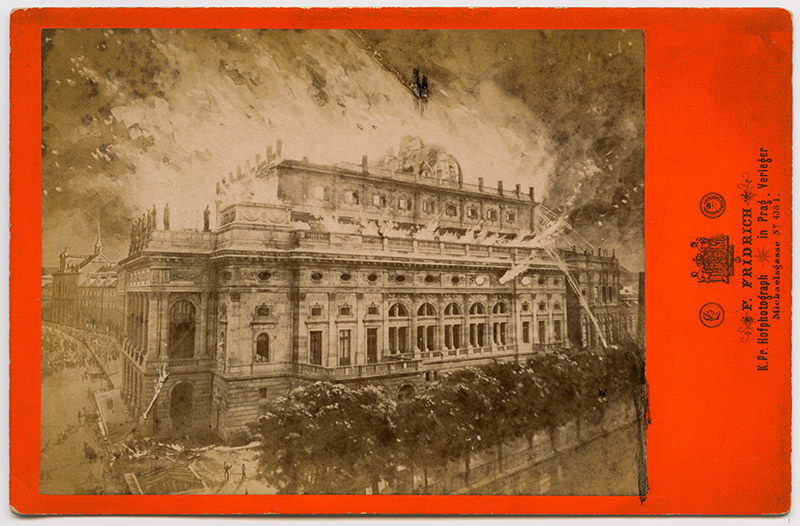 Požár Národního divadla v Praze, 12. srpna 1881.