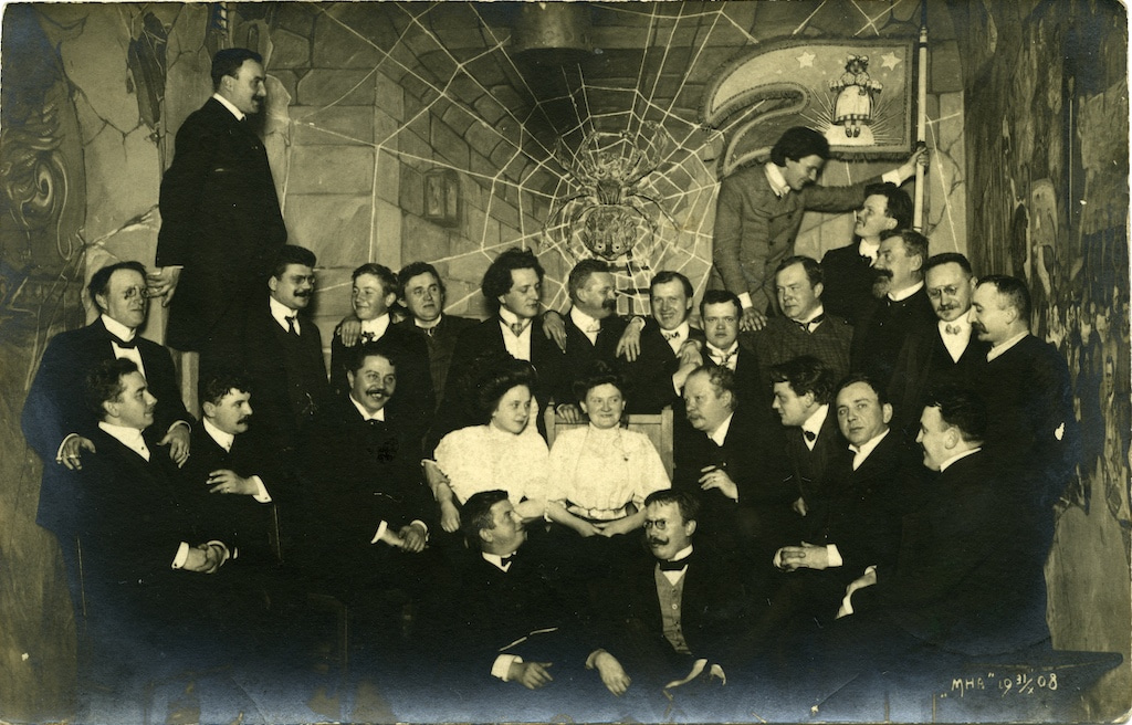 Stolní společnost Mha v Plzni, rok 1908