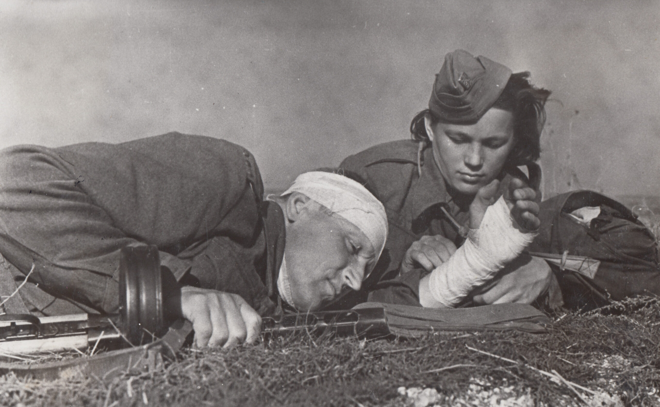 Jarmila Kaplanová při výcviku v Sovětském svazu, duben 1943.