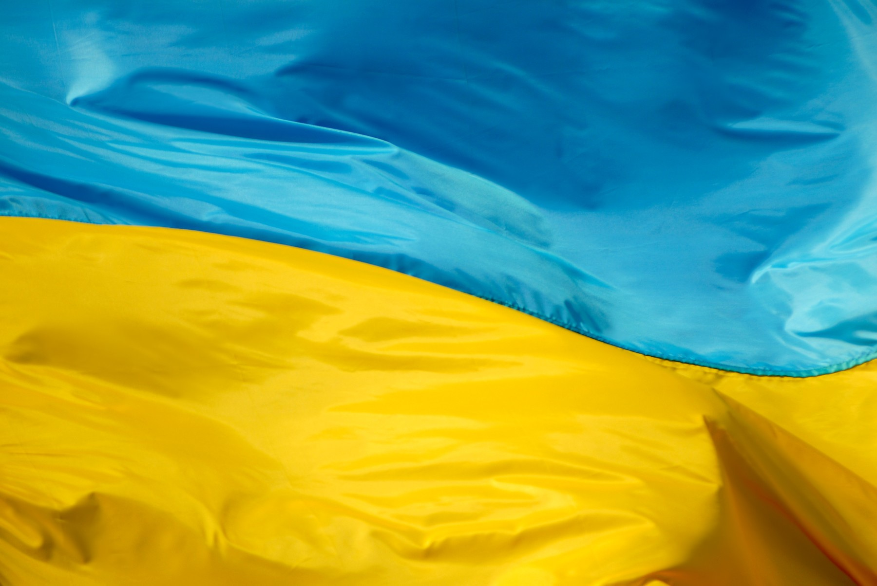 Barvy ukrajinské vlajky.